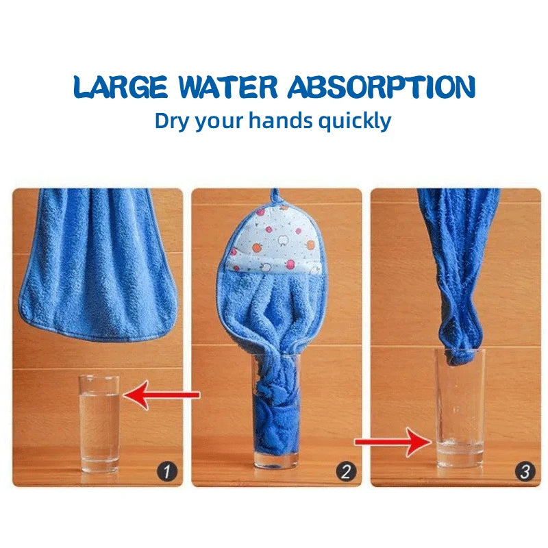 Super Soft Hanging Microfiber Kitchen & Hand Towel