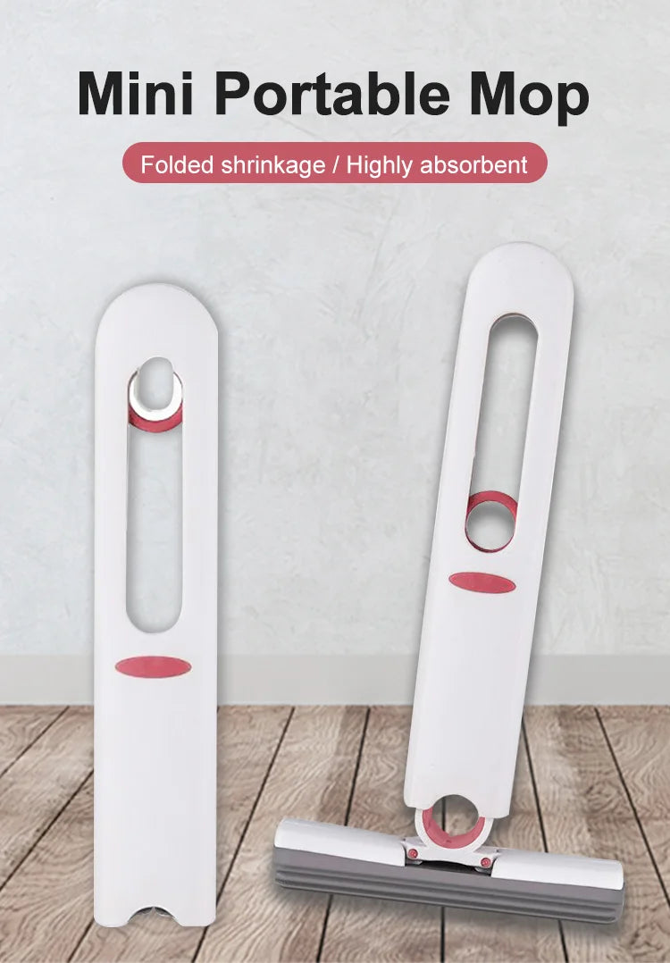 Mini Squeeze Mop Compact 360° Cleaning Tool for Home & Kitchen