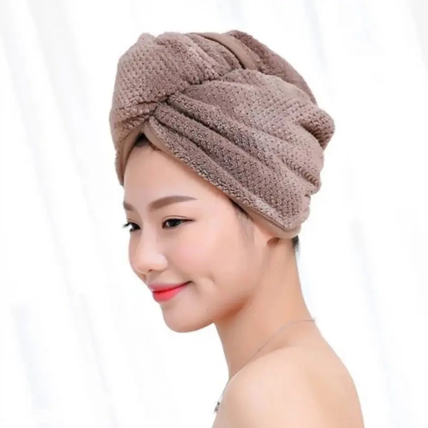 Hot Magic Microfiber Hair Drying Towel Wrap