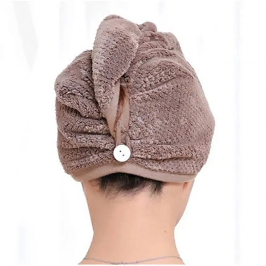 Hot Magic Microfiber Hair Drying Towel Wrap