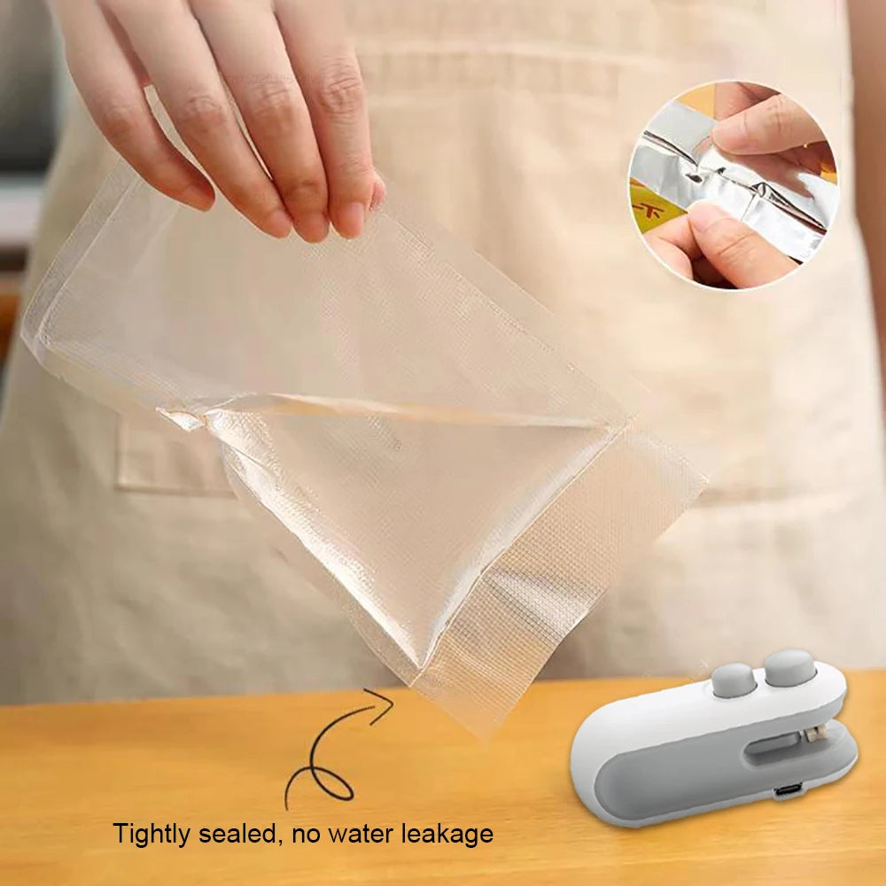 Mini Heat Bag Sealing Machine Portable Food Saver & Snack Sealer