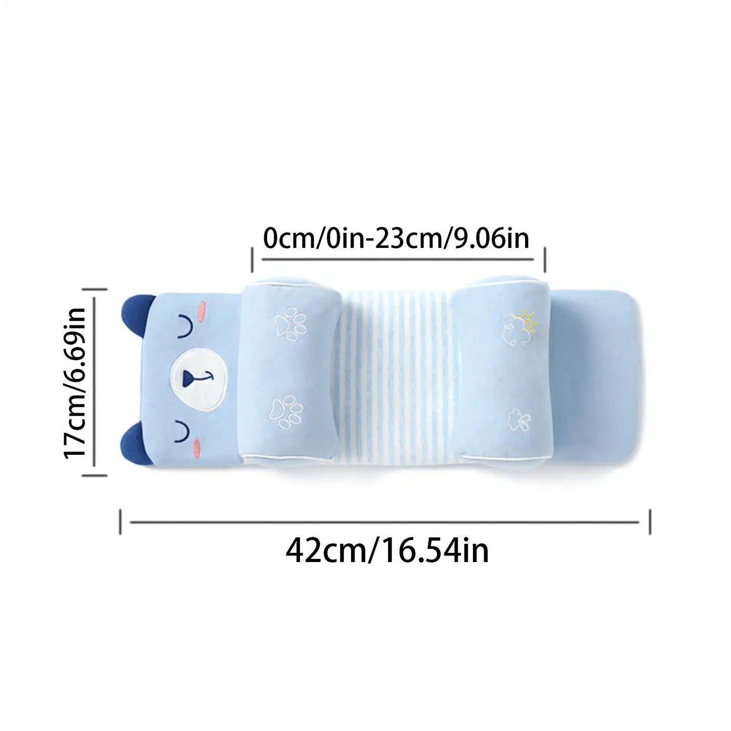 Baby Shaping Head Support Pillow – Soft Memory Foam Newborn Head Protection Cushion