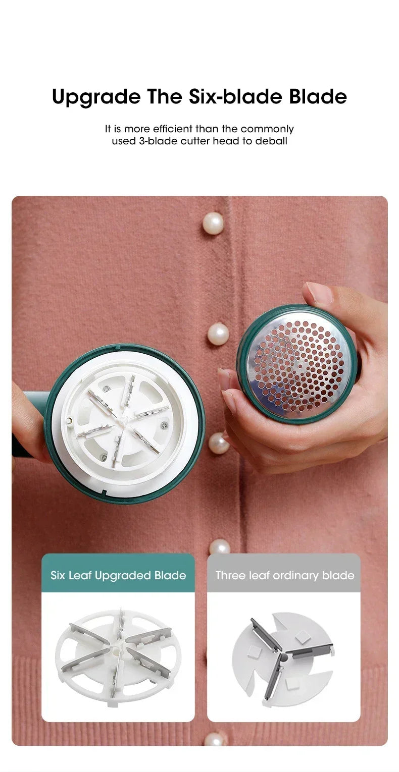 Rechargeable Electric Lint Remover & Fabric Shaver Portable Fuzz Remover for Clothes