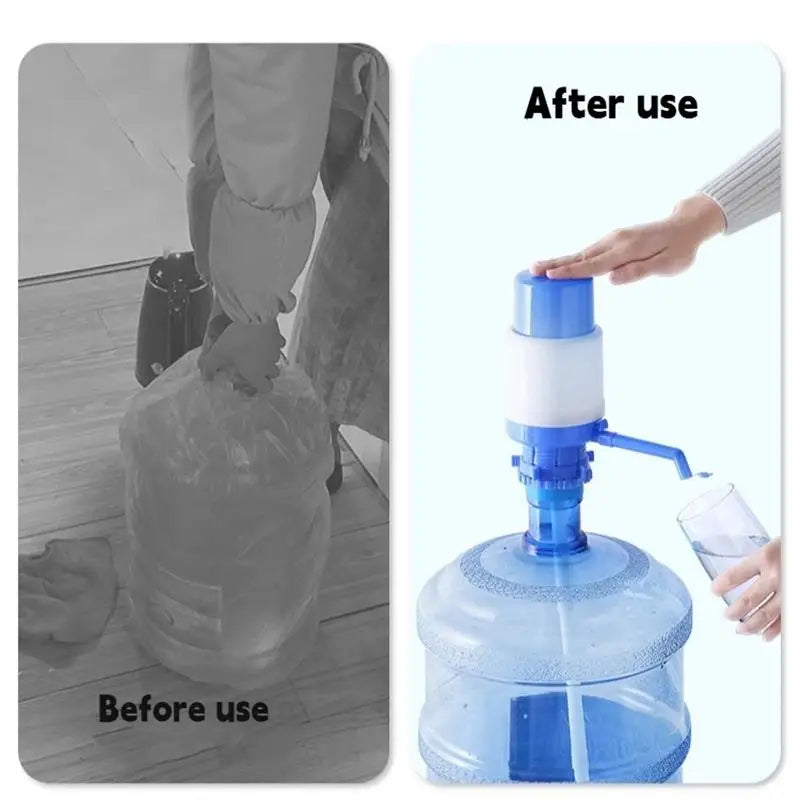 Water Bottles Pump Manual Hand Pressure Drinking Fountain
