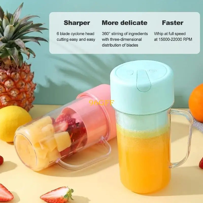 Rechargeable Fruit Juicer Portable Fruit Waterproof Plastic Material