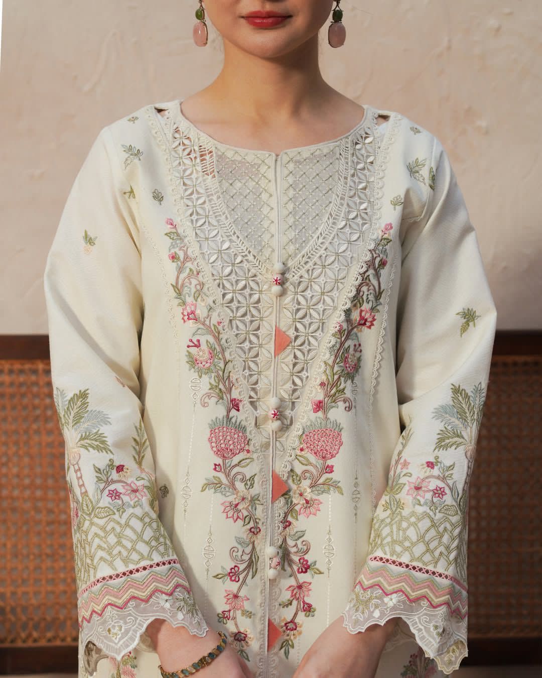 COCO dhanak embroiderd luxury unstitched 3pc