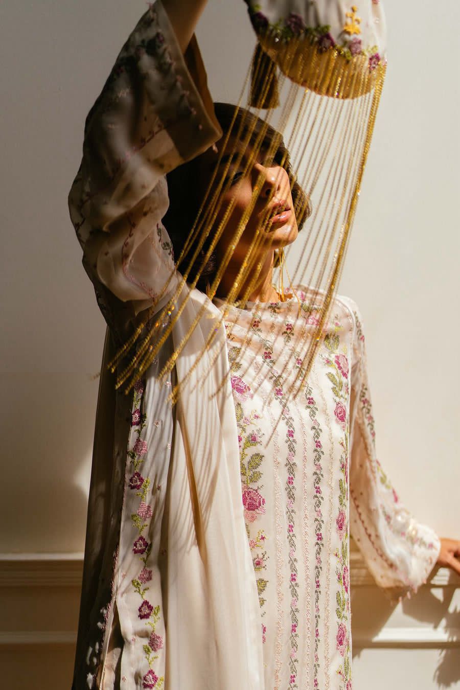 BAREEZE dhanak embroiderd &amp embroidered shawl unstitced 3pc